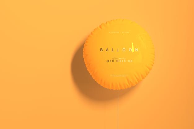 Orange Balloon Mockup Psd