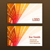 Orange Business Card Template Psd