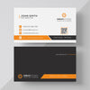 Orange Elegant Corporate Card Psd