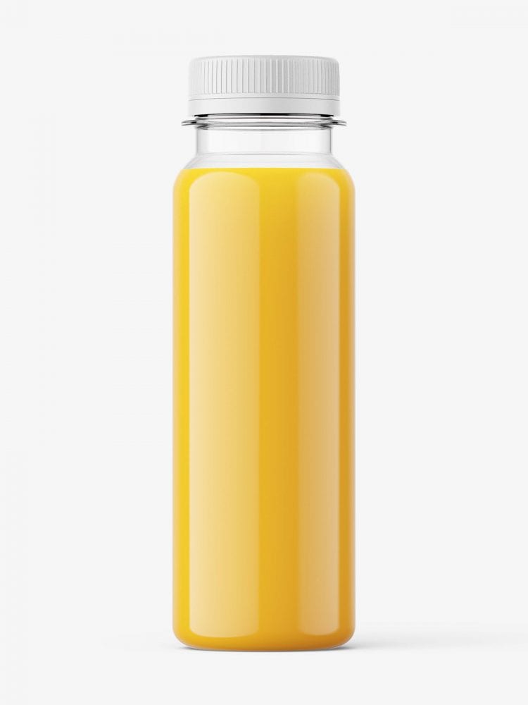Orange Juice Bottle Mockup
