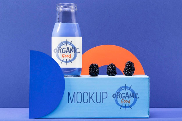 Organic Blackberry Smoothie Psd