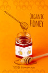 Organic Honey On Jar With Mock-Up Psd