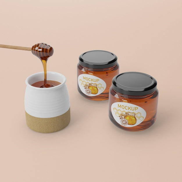 Organic Honey Product Psd