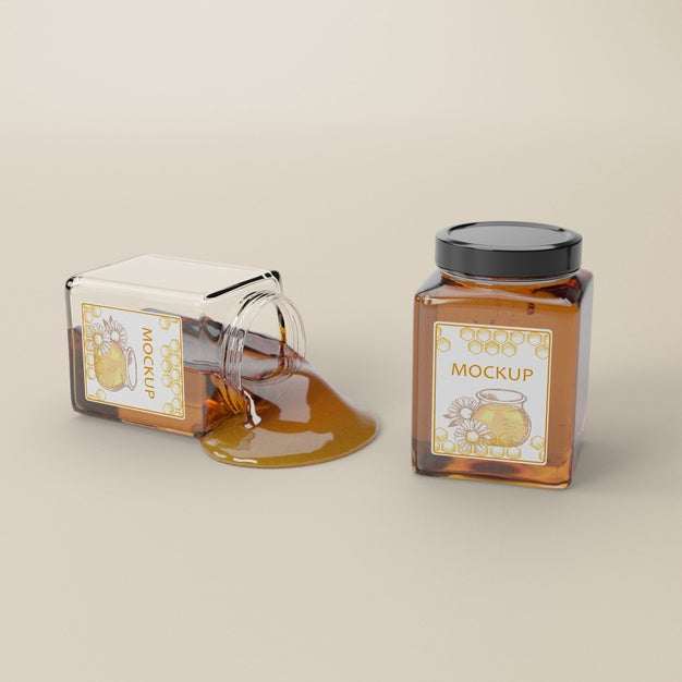Organic Honey Product Psd