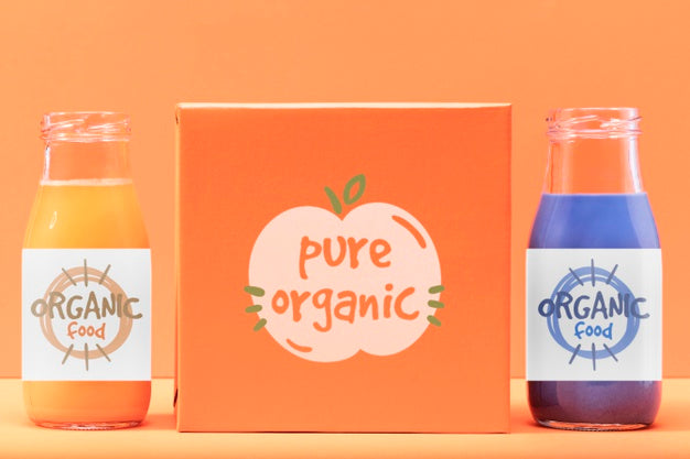 Organic Smoothies In Bottles Psd