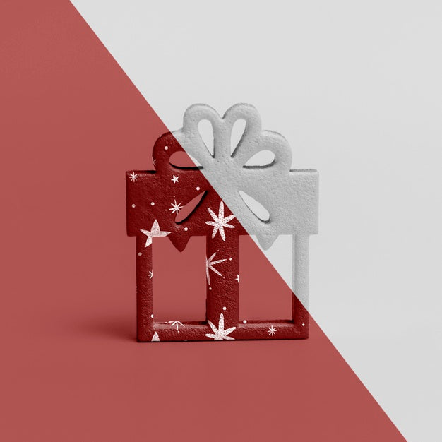 Ornamental Christmas Gift Mock-Up Psd