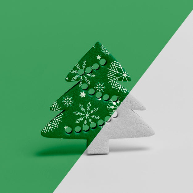 Ornamental Christmas Tree Mock-Up Psd