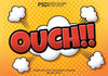 Ouch! Comic Text Effect Psd