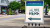 Outdoor Advertisement Direction Signage Mock-Up Psd