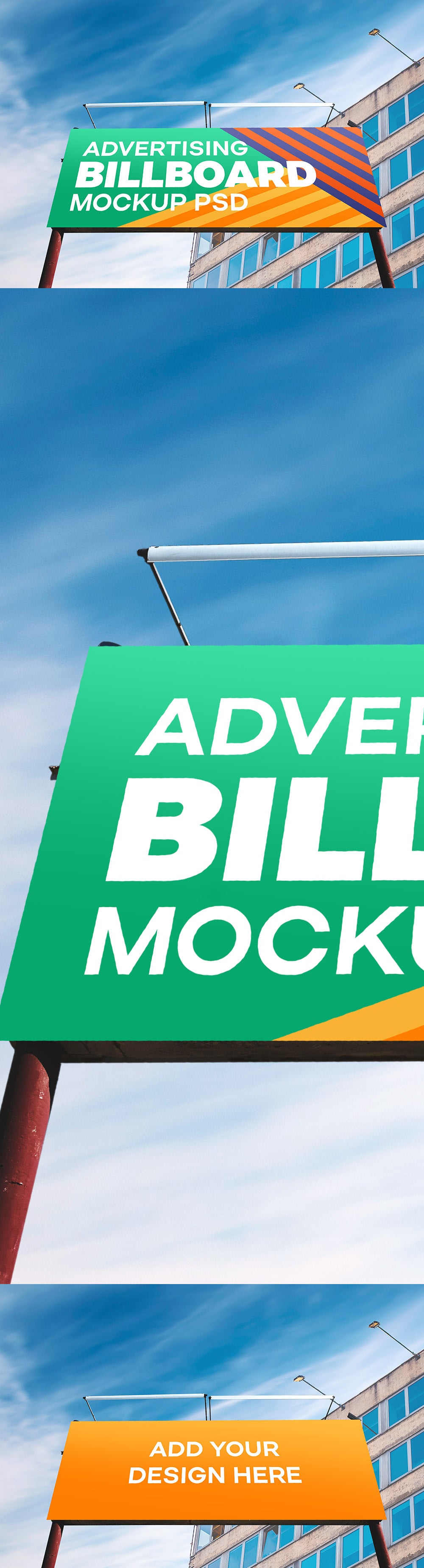 Outdoor Advertising Billboard PSD Mockup