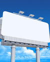 Outdoor Advertising Rounded Corners Billboard Mockup Psd