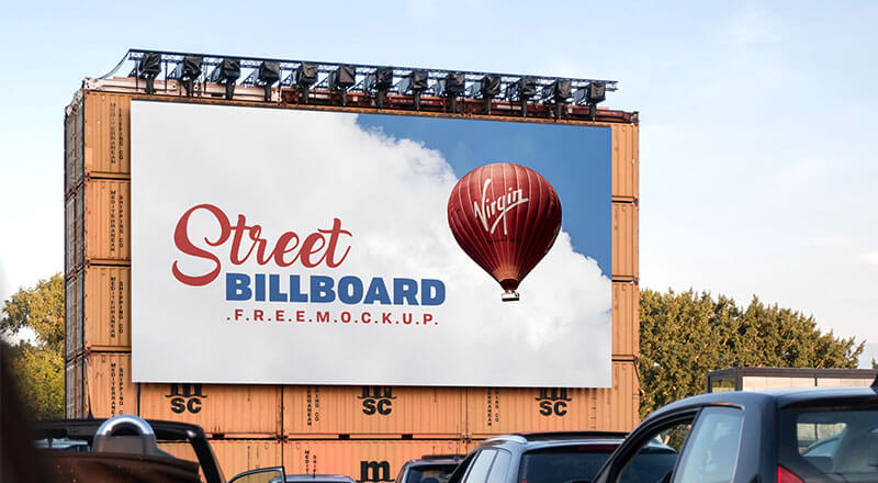 Outdoor Advertising Street Billboard Mockup Psd