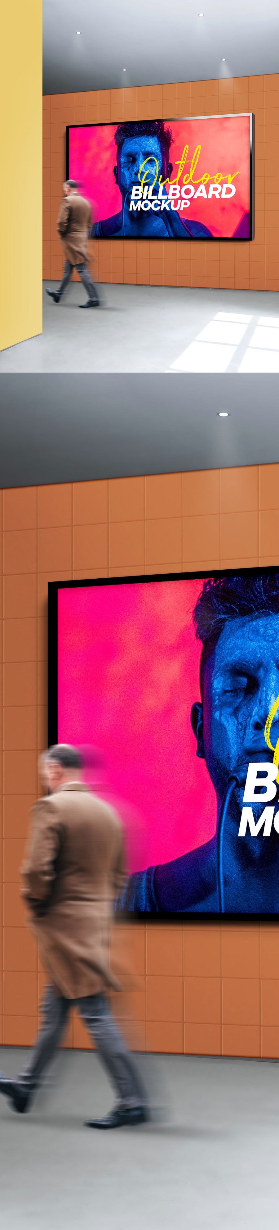 Outdoor Billboard Mockup PSD