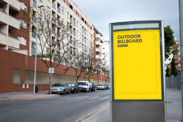 Outdoor Billboard In City Psd
