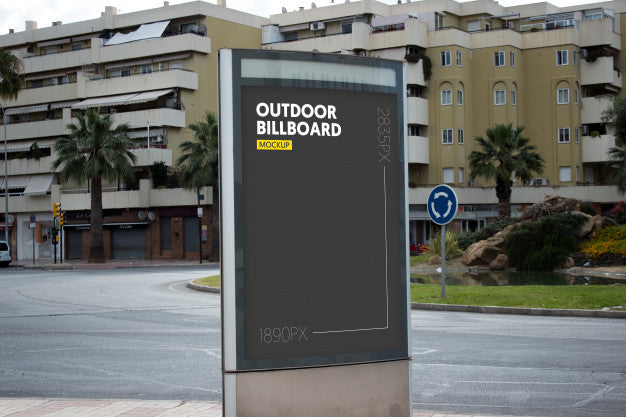 Outdoor Billboard In City Psd