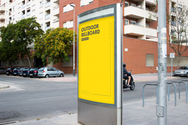 Outdoor Billboard In City Psd