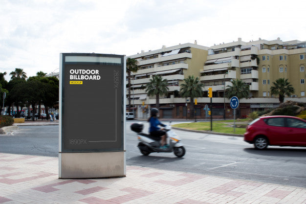 Outdoor Billboard In City Psd