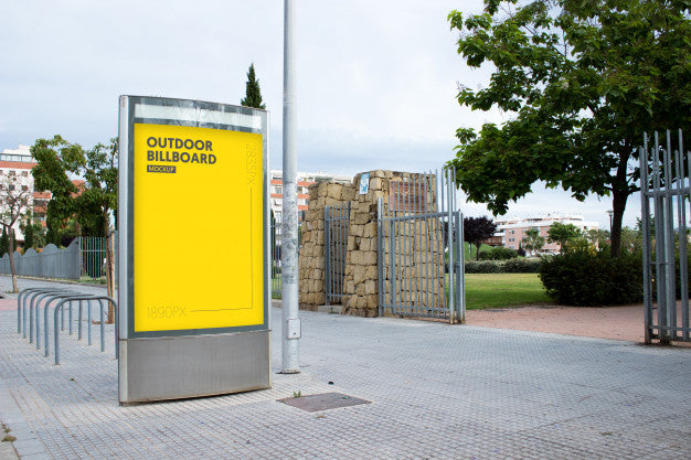 Outdoor Billboard In City Psd