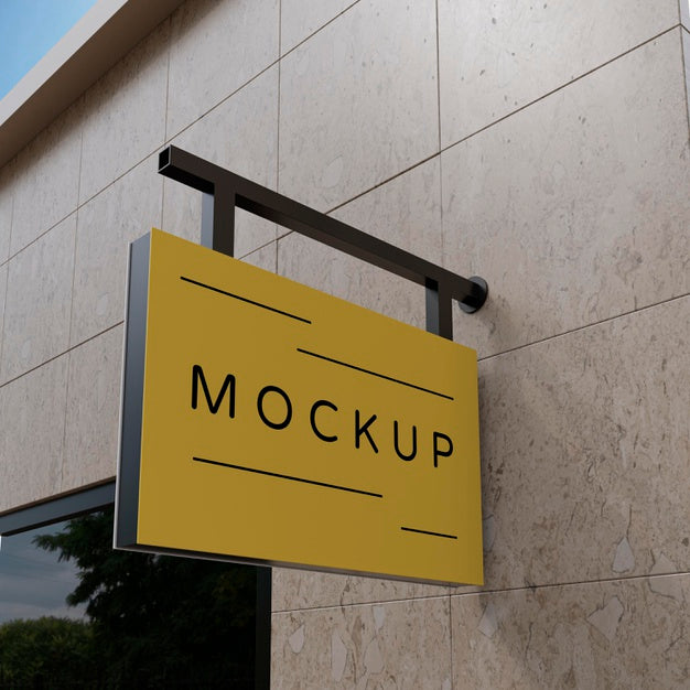 Outdoor Business Sign Mock-Up Psd