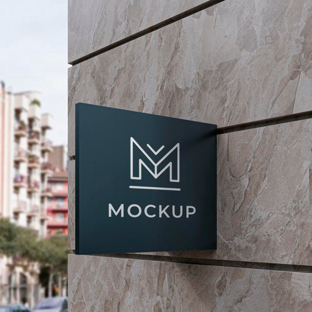 Outdoor Business Sign Mock-Up Psd