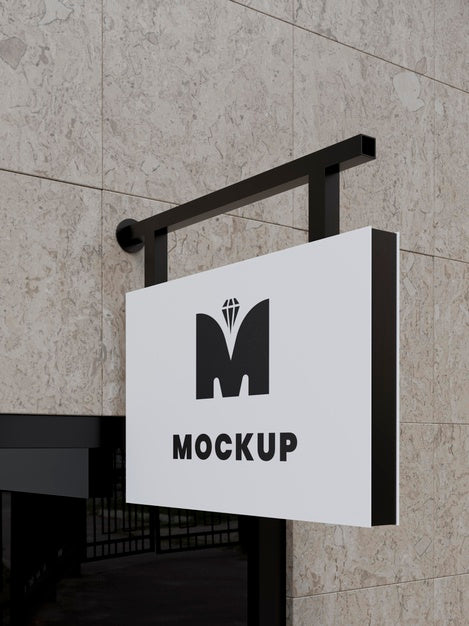 Outdoor Business Sign Mock-Up Psd