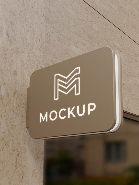 Outdoor Business Sign Mock-Up Psd