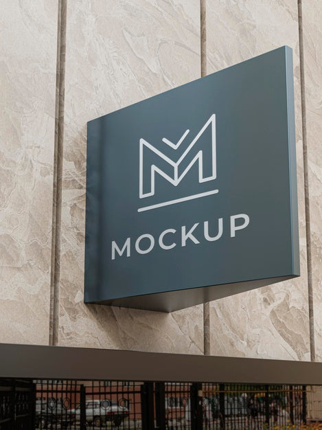 Outdoor Business Sign Mock-Up Psd