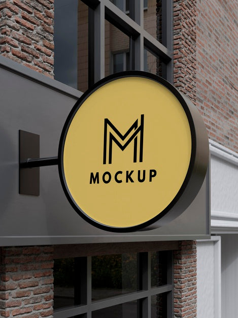 Outdoor Business Sign Mock-Up Psd
