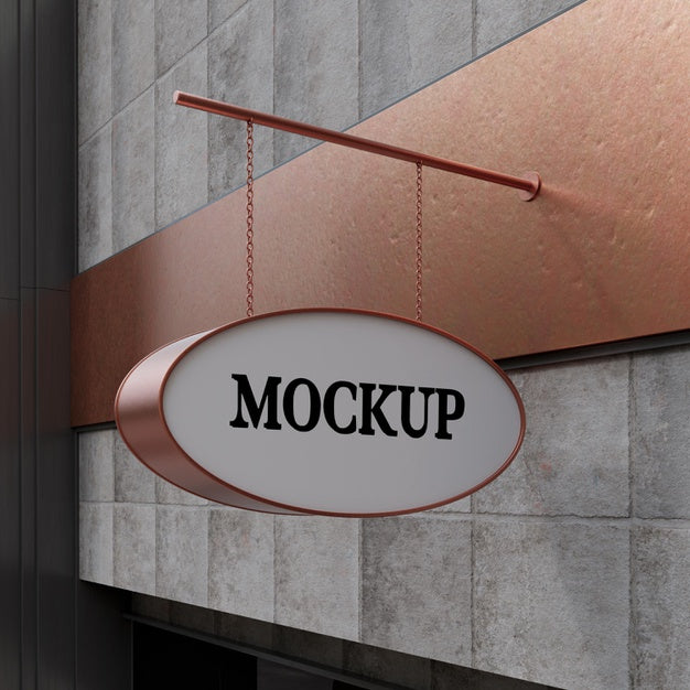 Outdoor Business Sign Mock-Up Psd