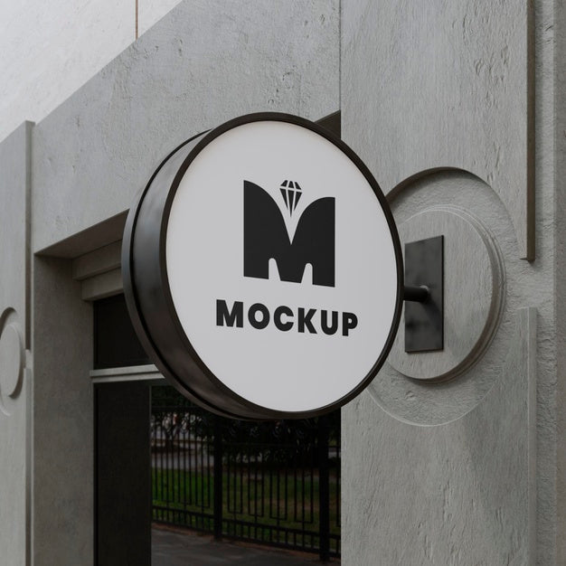 Outdoor Business Sign Mock-Up Psd