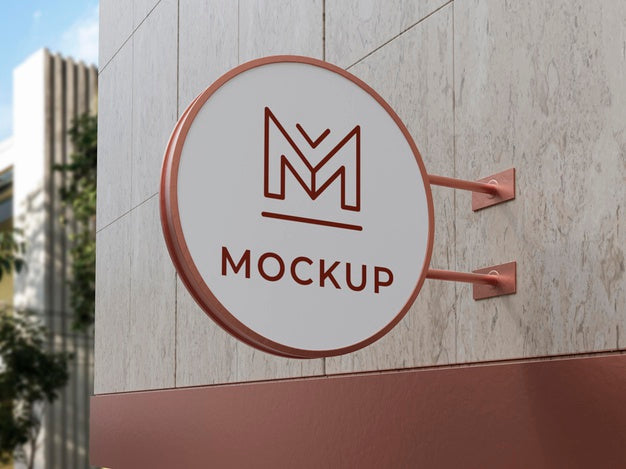 Outdoor Business Sign Mock-Up Psd