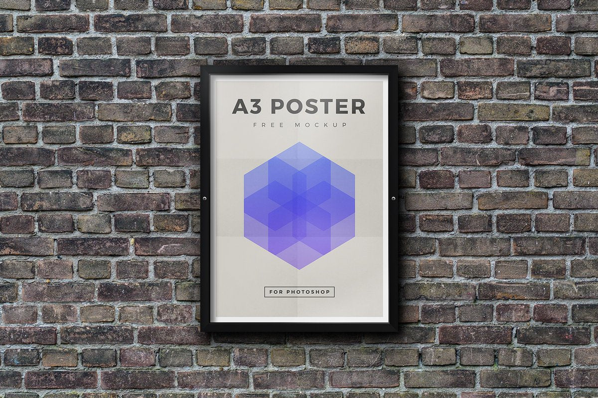 Outdoor Framed Poster Mockup