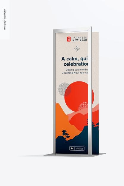 Outdoor Large Poster Stand Mockup Psd