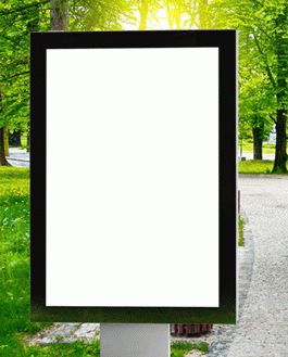 Outdoor Park Advertisement Billboard Mockup