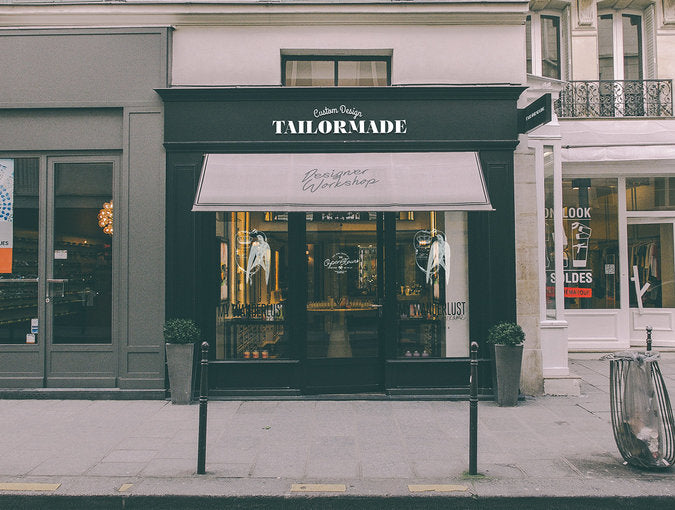 Outdoor Signs and Facades Mockup PSD