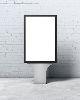 Outdoor Street Advertising Billboard Mockup