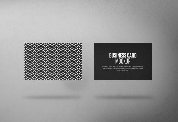 Pack Of Black And White Business Cards Mockup Psd