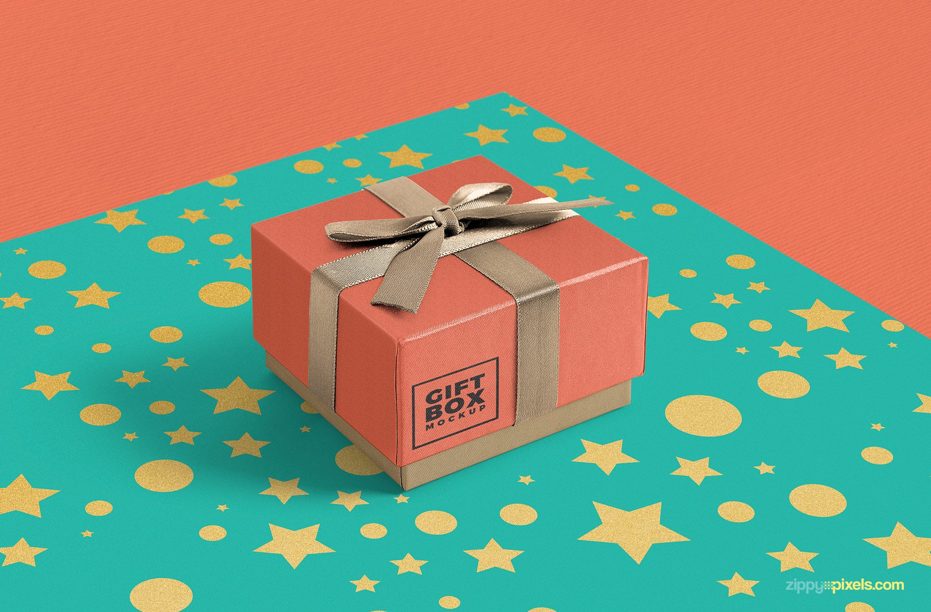 Gorgeous Gift Box Mockup PSD