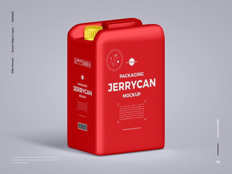 Packaging Jerrycan Mockup