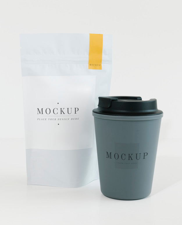 Packaging Mockup For A Coffee Shop Psd