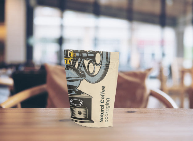Packaging Mockup For A Coffee Shop Psd
