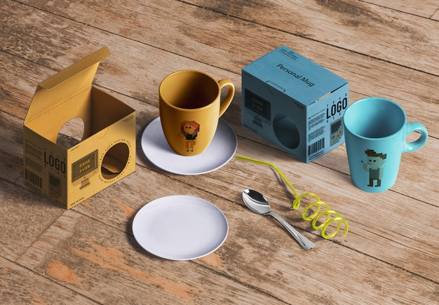 Packaging Mockup For Tea Or Coffee Products Psd