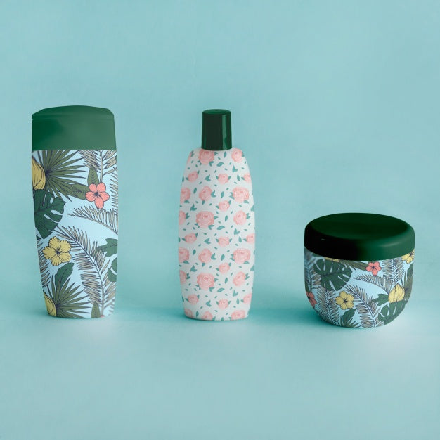 Packaging Mockup With Beauty Products Psd