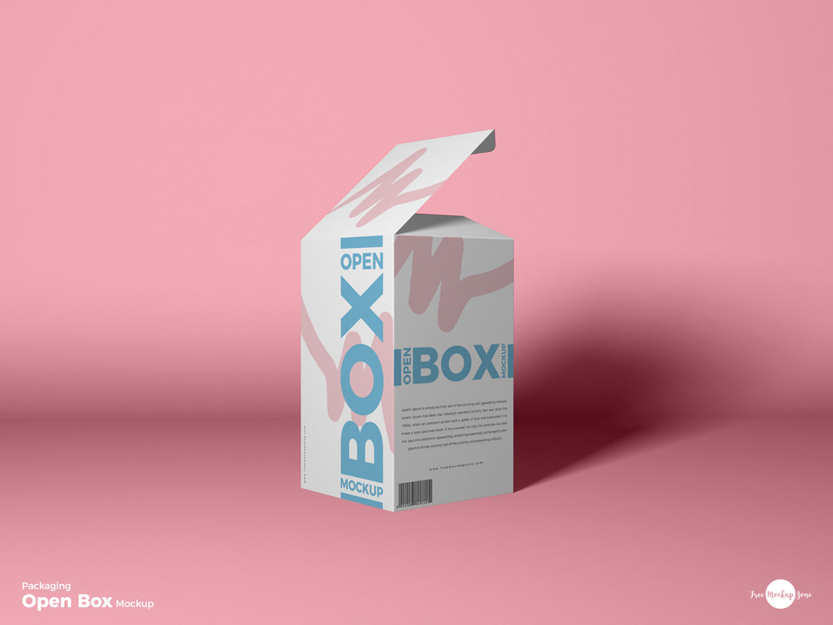 Packaging Open Box Mockup Psd