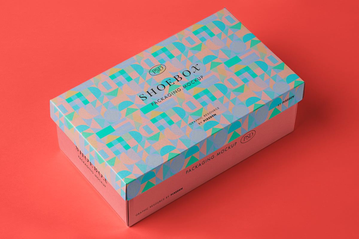 Packaging Psd Box Shoe Mockup 2