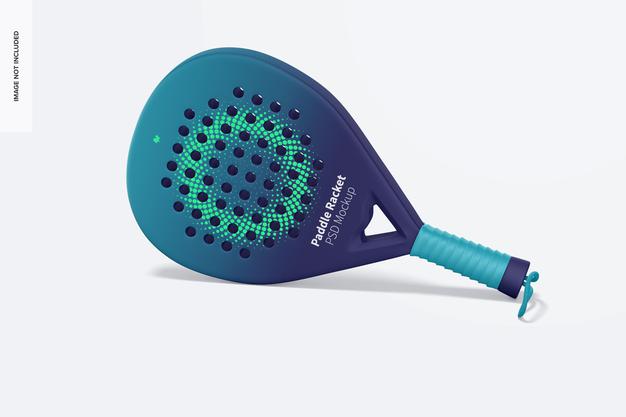 Paddle Racket Mockup, Leaned Psd