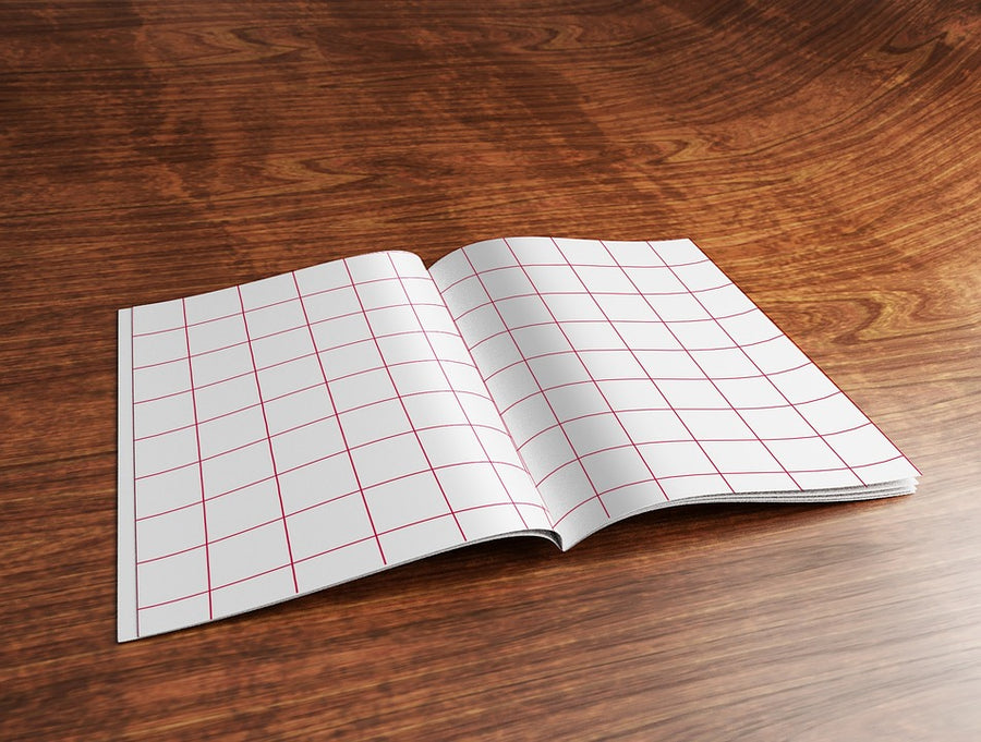 A4 Newspaper Magazine White PSD Mockup