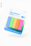 Page Markers Blister Mockup, Floating Psd
