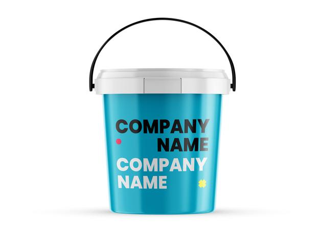 Paint Bucket Mockup Template Psd