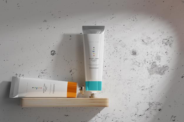 Paint Tube Mockups Psd